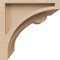 Ekena Millwork 6"W x 6"D x 6"H Wide Viola Rough Cedar Woodgrain TimberThane Corbel, Primed Tan CORUR06X06X06VIORCPR - alternate 3